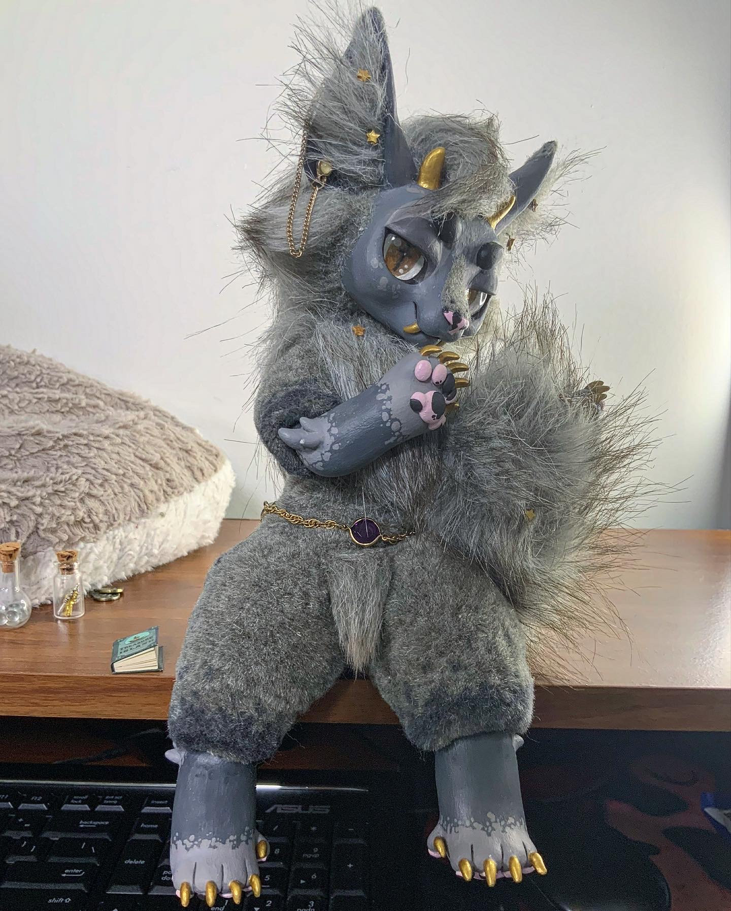 Custom Furry Anthro Poseable OOAK Doll Handmade Commission - Etsy
