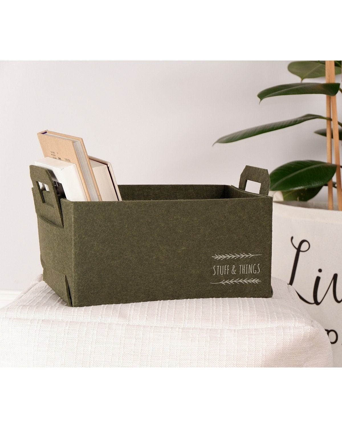 Caja de almacenamiento grande para un estante cesta de | Etsy