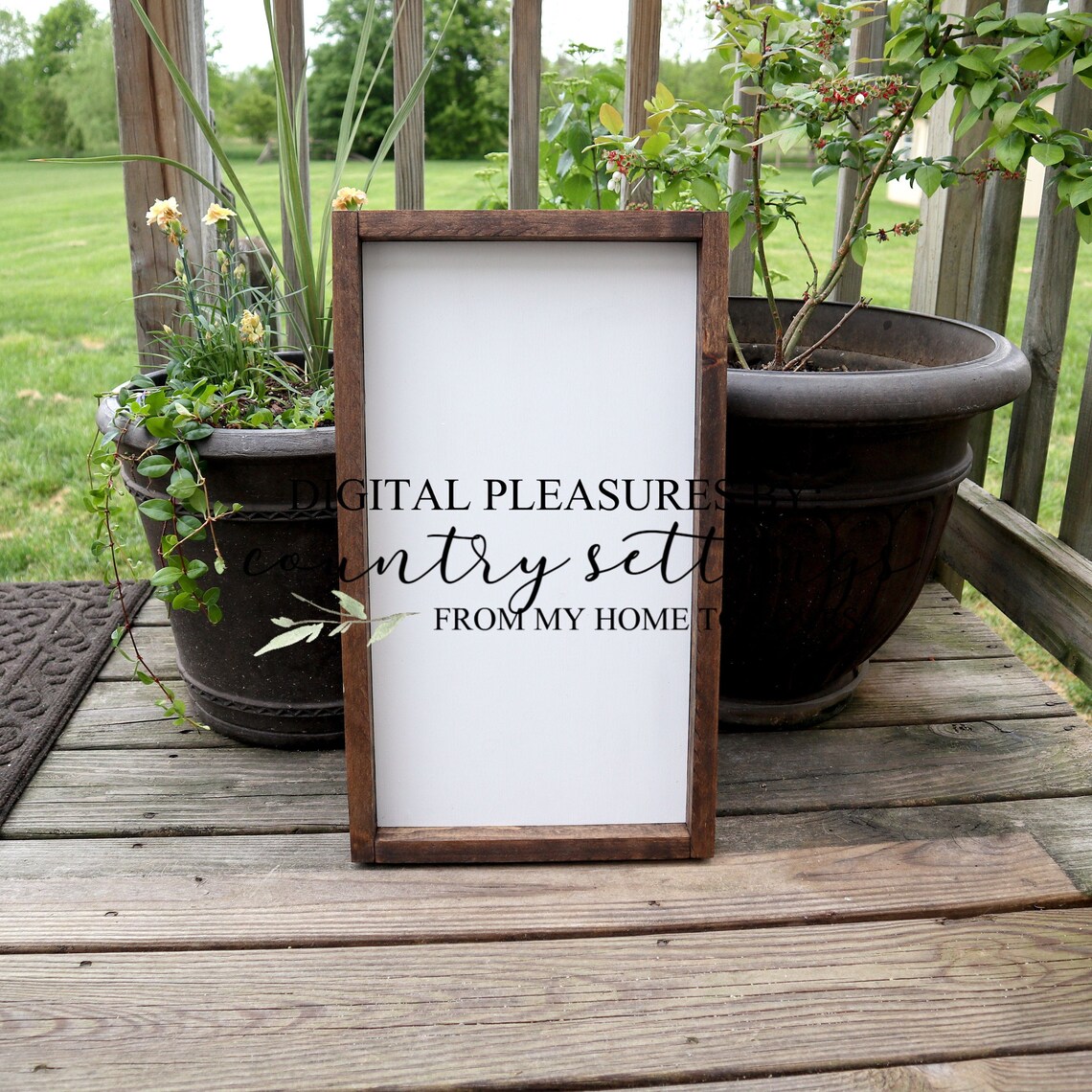 Download Wood Sign Mockup Outdoor Farmhouse Wood Sign Mockup Styled | Etsy