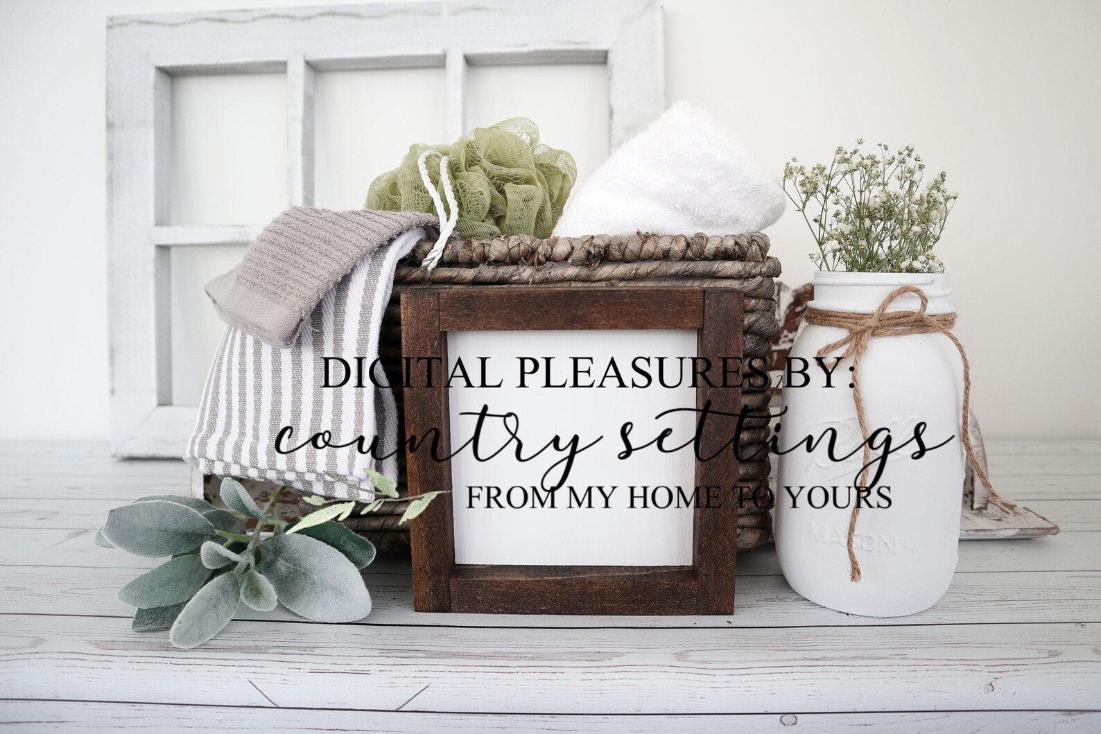 Download 6x6 bathroom Wood Sign Mockup Farmhouse Wood Sign Mockup ...
