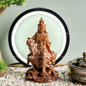 Buddha Statue klein für Zuhause, Guan Yin Bodhisattva Statue, Kwan Yin, Quan Yin, Kuan Yin Buddha Statue Feng Shui, Buddha Statue