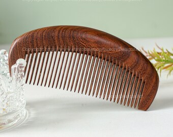 Personalized Walnut Natural Wooden Comb, Ruffled Hair, Head Massage Facial Massage Nose Massage Non-static Comb, Engraved Sandlewood Comb