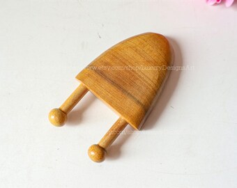 Personalized Green Sandalwood Massage Comb Head Blood Circulation Nose Massage Comb, Head massage comb, Face Massage Comb Gift for Mom