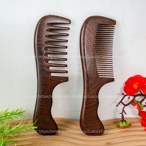 Personalisierte volle handgemachte Naturholz breite Zähne Kamm Curly, normale Zähne Kamm, gekräuselten Haar, Massage Kopf Blut Zirkulation Geschenk