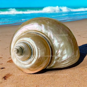Snail Shell for Home Decor Natural Seashell, Conch, Turbo Shell, White Shell, Jade Turbo Shell Snail Shell Spiral Shell Big Seashell
