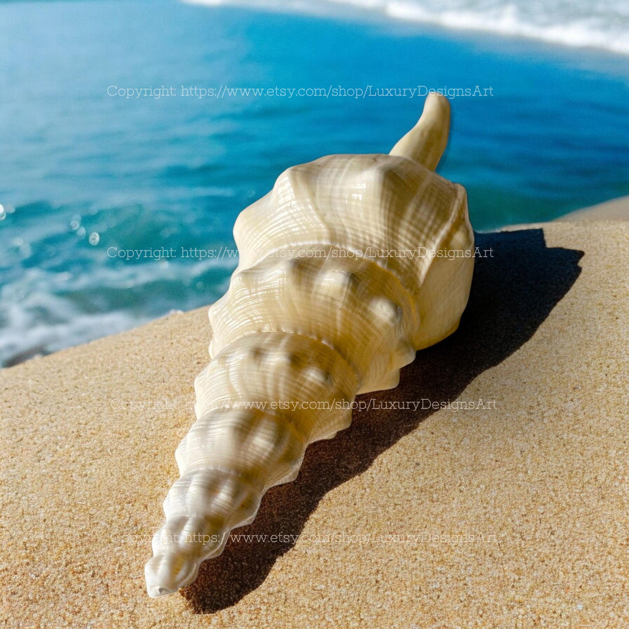 Legrand's Wavy Spindle Shell for Home Decor Natural Seashell, Conch ...
