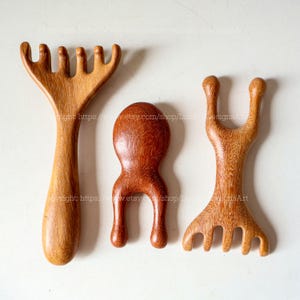 Personalized Wood Massage Comb, Massage Head Blood Circulation Super Thick Wood Comb, Head massage comb, Face Massage Comb Gift for Mom