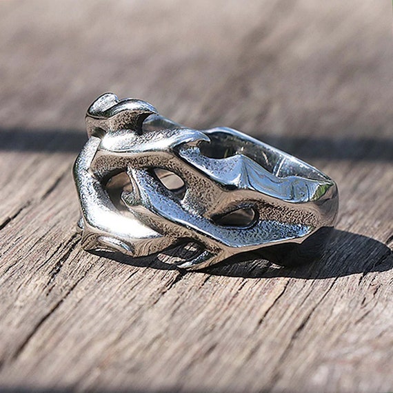 Crown of Thorns Ving Ring 316L Stainless Steel Never Fade - Etsy UK
