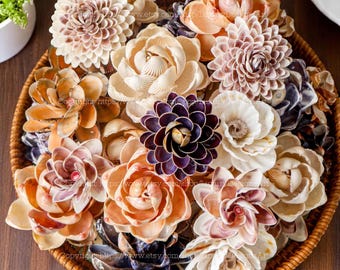 Seashell Flower Handmade from Seashell Natural Seashell Flowers Coastal Home Decor Housewarming Gift Seashell Flower Beach Wedding Decor