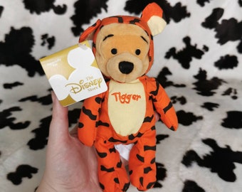 Vintage Disney Winnie the Pooh verkleidet als Tigger sitzsack beanie plüsch stofftier. Gekauft im Disney Store 2000.