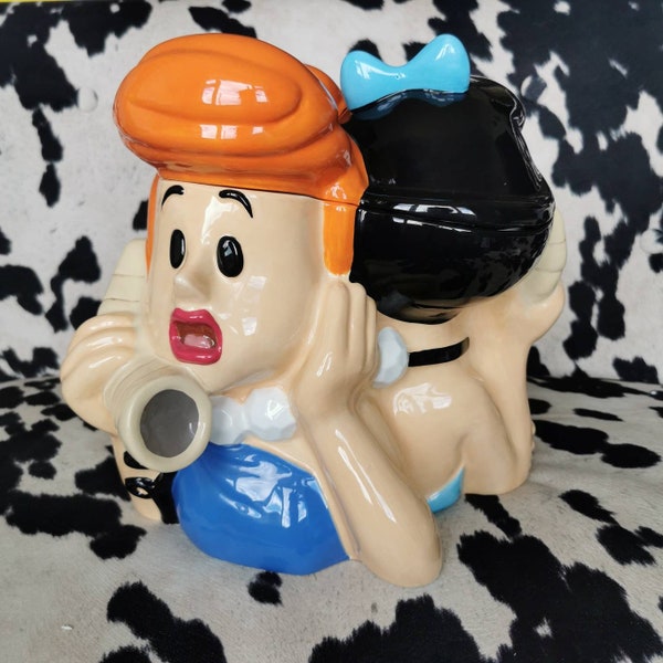 Betty and Velma Telephone cookie jar. The Flintstones. Rare. New in box. Vintage RARE. 1998 Warner Bros exclusive.