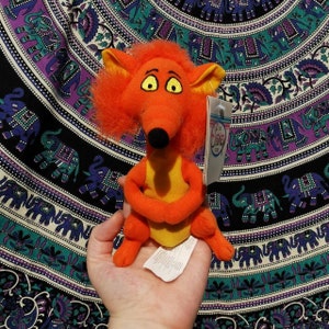 The cutest vintage Disney Fox from Mary Poppins bean bag beanie plush soft toy RARE
