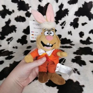 Vintage Disney March Hare Alice in Wonderland Bean Bag Plush Soft Toy RARE