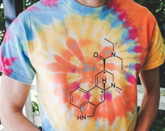 LSD Psychedelic Chemical Compound Tie 