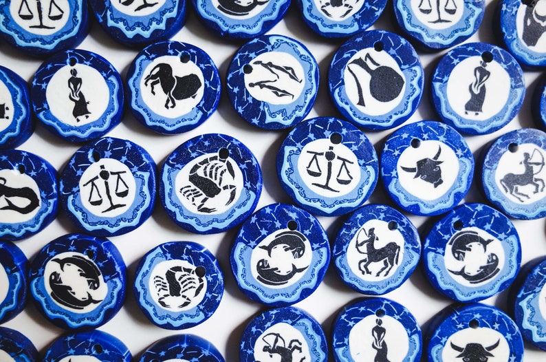 Big Three Zodiac Birth Chart Necklace Sun Moon Rising Sign Etsy