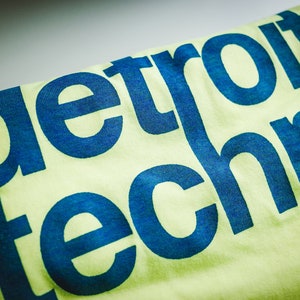 Neon DETROIT TECHNO Screenprinted T-Shirt, Midwest Acid Raver, Chicago House, Drum N Bass Jungle, UK Garage, Trance, Psytrance, Plur 90s image 7