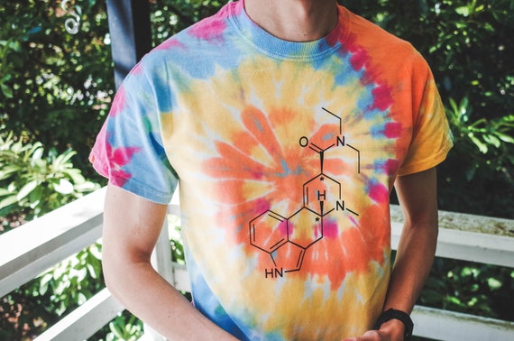 LSD Psychedelic Chemical Compound Tie 