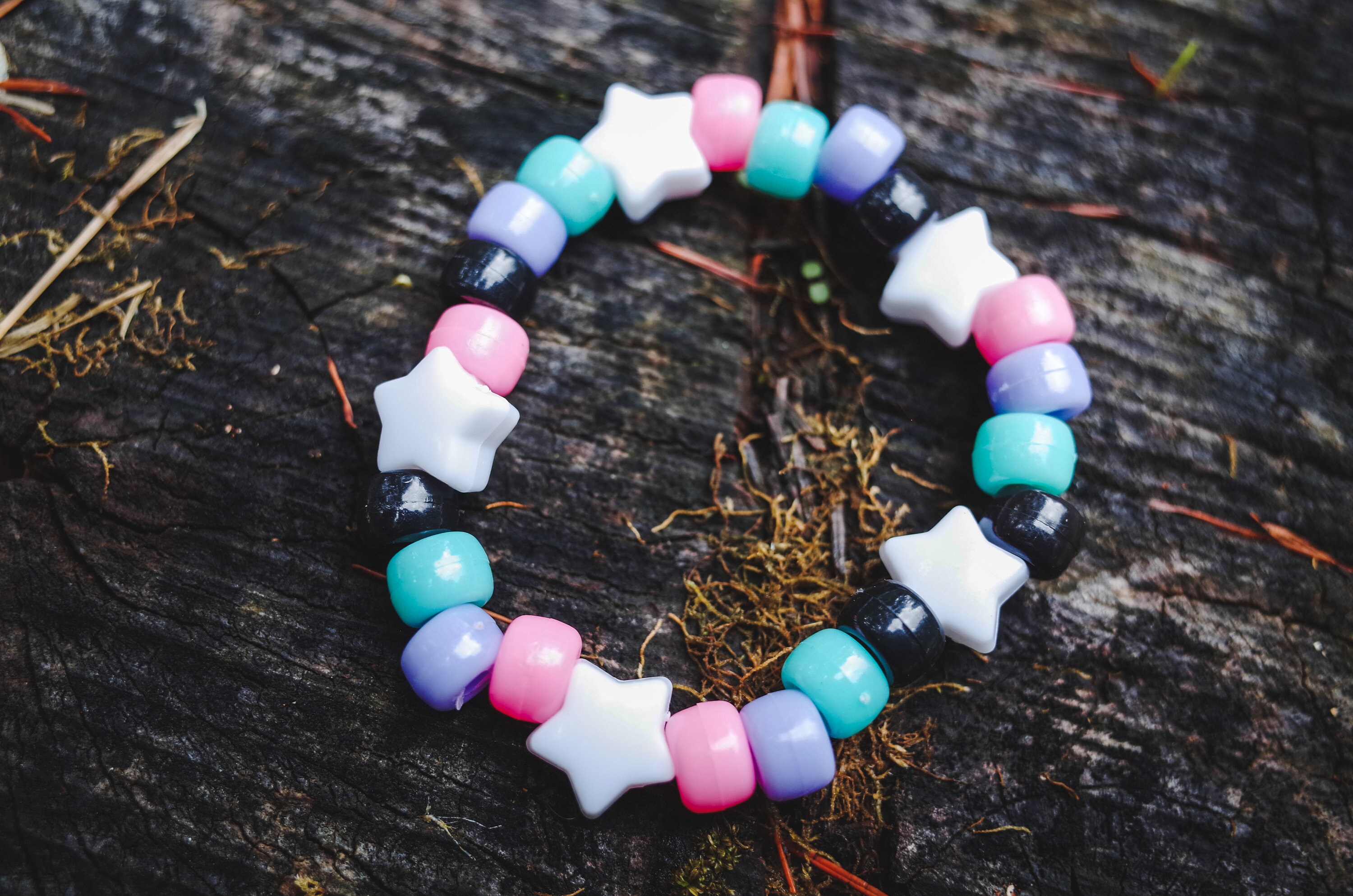 Y2k Fashion Jewelry Pastel Goth Bracelets Kawaii Bracelet Stack Rainbow  Beaded Bracelet One of a Kind Jewelry 