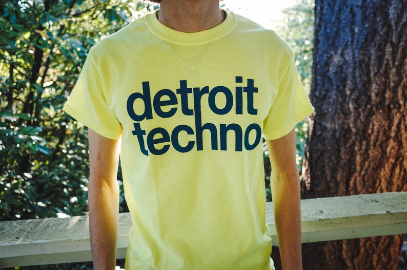 Neon DETROIT TECHNO Screenprinted T-Shirt, Midwest Acid Raver, Chicago House, Drum N Bass Jungle, UK Garage, Trance, Psytrance, Plur 90s image 8