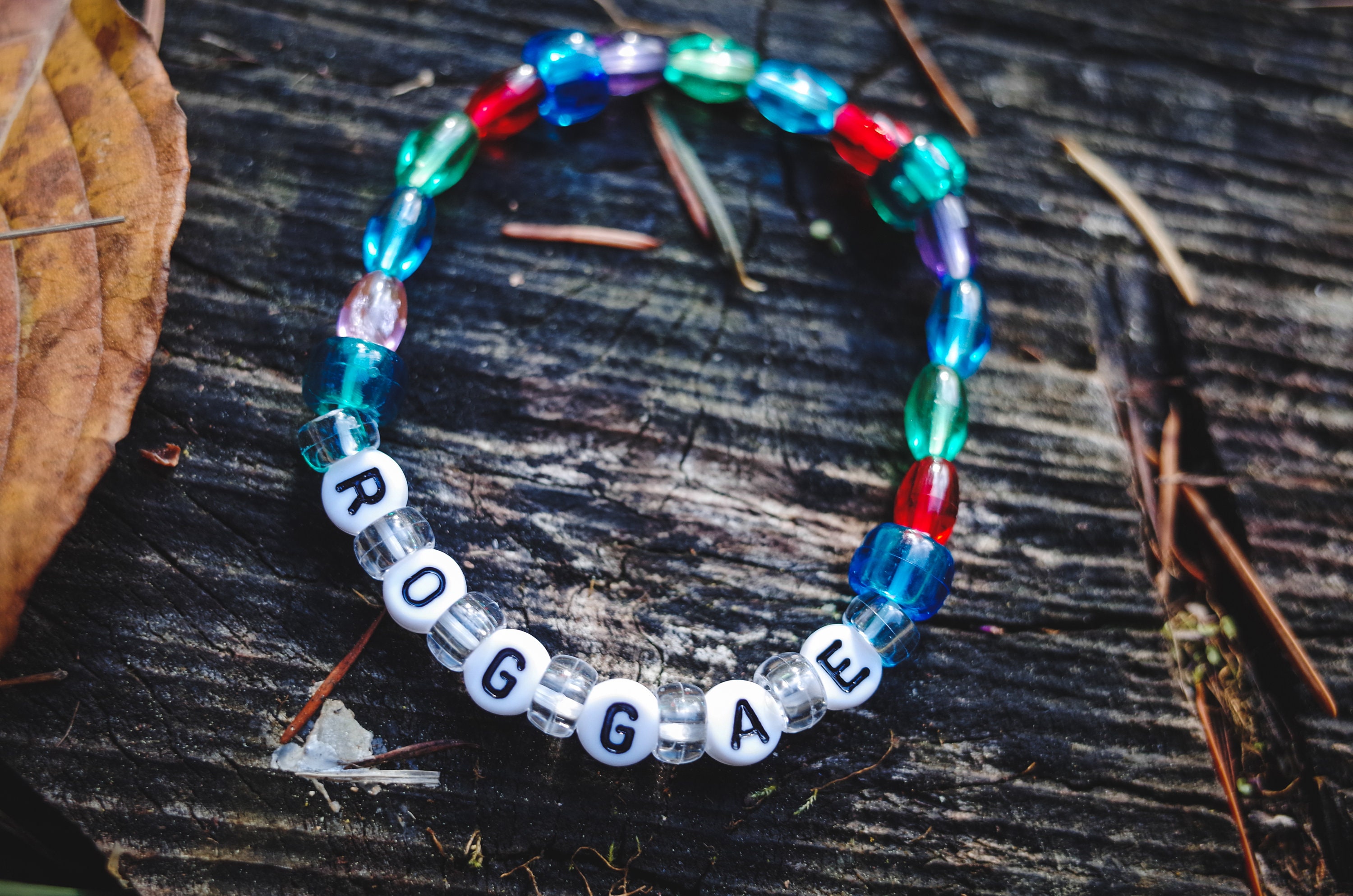 ROGGAE Phriendship Kandi Bracelet, Vintage 90s Hippie