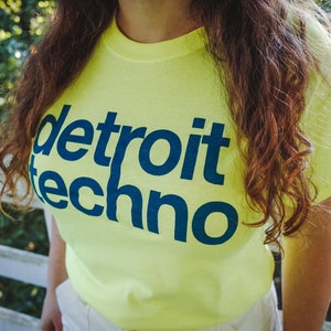 Neon DETROIT TECHNO Screenprinted T-Shirt, Midwest Acid Raver, Chicago House, Drum N Bass Jungle, UK Garage, Trance, Psytrance, Plur 90s image 3
