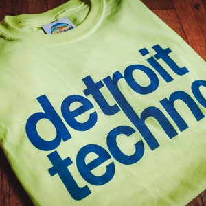 Neon DETROIT TECHNO Screenprinted T-Shirt, Midwest Acid Raver, Chicago House, Drum N Bass Jungle, UK Garage, Trance, Psytrance, Plur 90s image 9