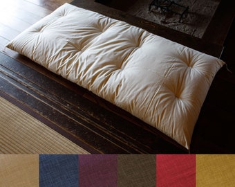 【SEPABATH 】MINNANO CUSHION LARGE Angel Sar 36 in. x 14 in. x 4 in. Rectangle Non Slip Tufted
