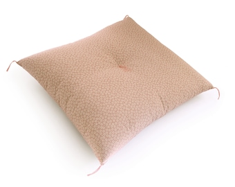 Zabuton, zabuton « Meisen » standard, coussin japonais, fabriqué à la main par un artisan futon, motif Sakura rose