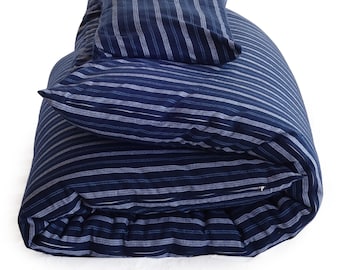 Shikibuton-Überzug, japanischer Shiki-Futon-Überzug, Enshu-Streifentextil