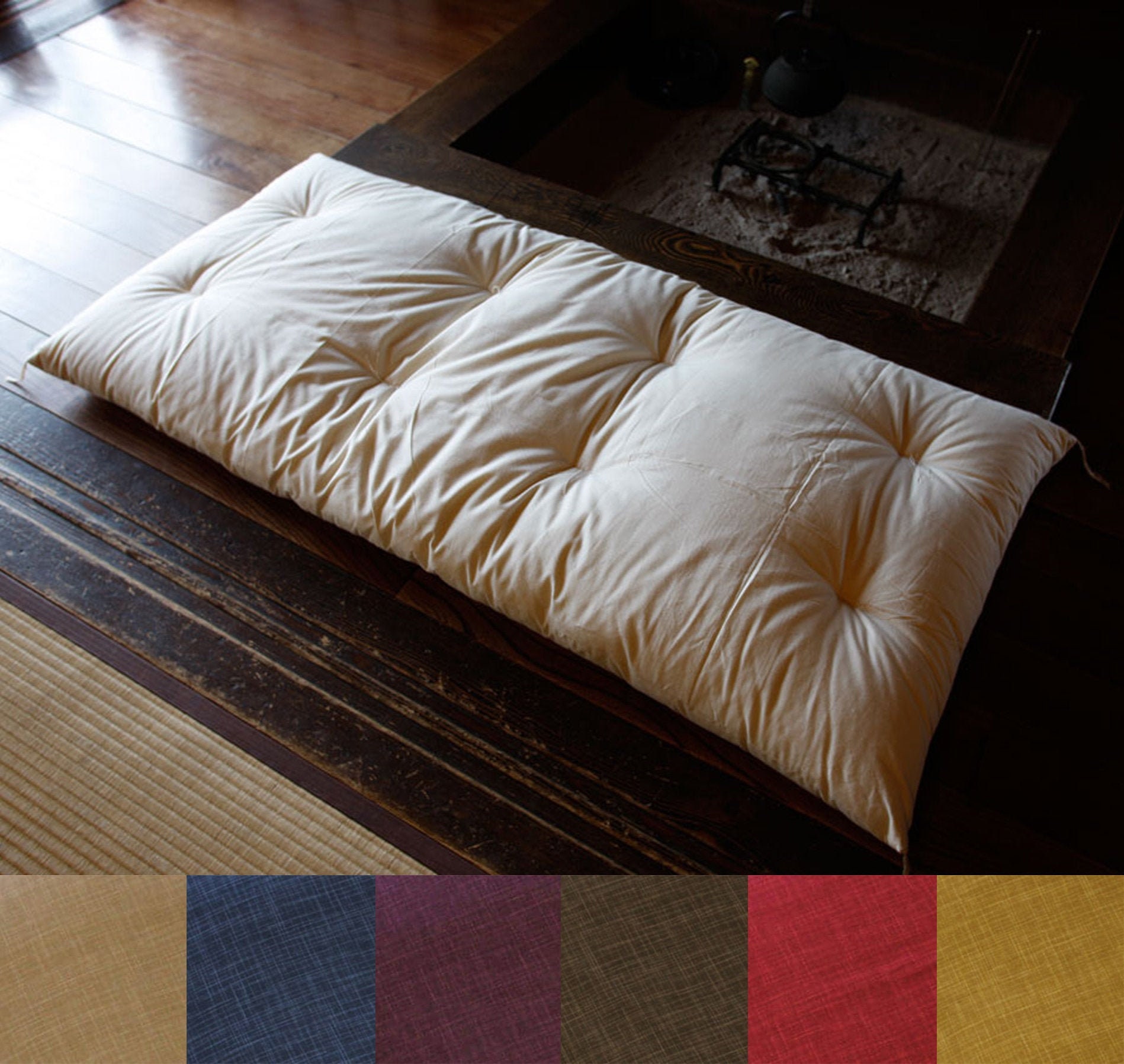 Visland Straw Cushion Seat Cushion Floor Pillow Japanese Cushion