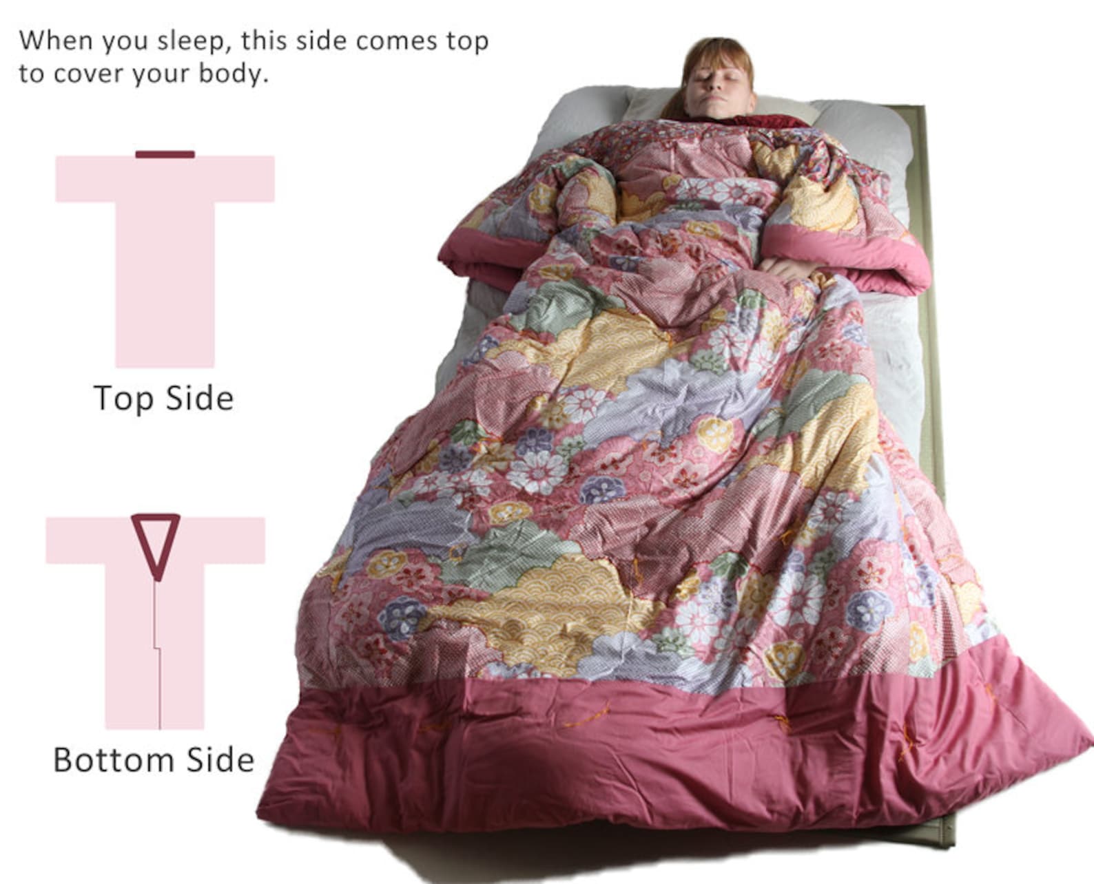 Japanese Kaimaki Futon Kimono Shaped Kakefuton Etsy