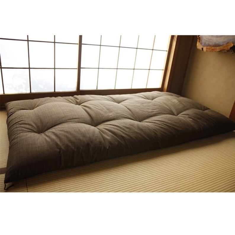 Futón japonés Shikibuton relleno de algodón orgánico Etsy España