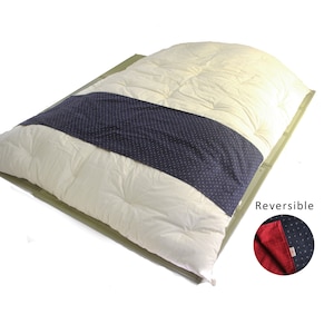 Reversible Futon Runner, Bed Runner, Made of Futon Fabric, Japanese Style Bedding, Beddings, Bed Cover, Bed Scarf, Bedroom Decor