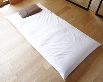 Cover for Futon MATTRESS, Pure White, Japanese Shikifuton Cover