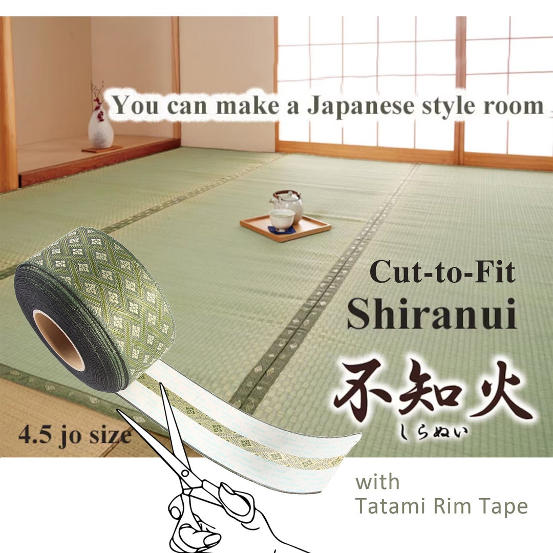 Tatami Edge Tape Blue Herringbone Tatami Edge Tape Blue Herringbone