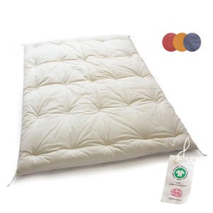 GOTS Certified Japanese Kake Futon (Standard Weight Futon Quilt), Organic Cotton Fabric, Organic Cotton Filling, Hand Made by Craftsman