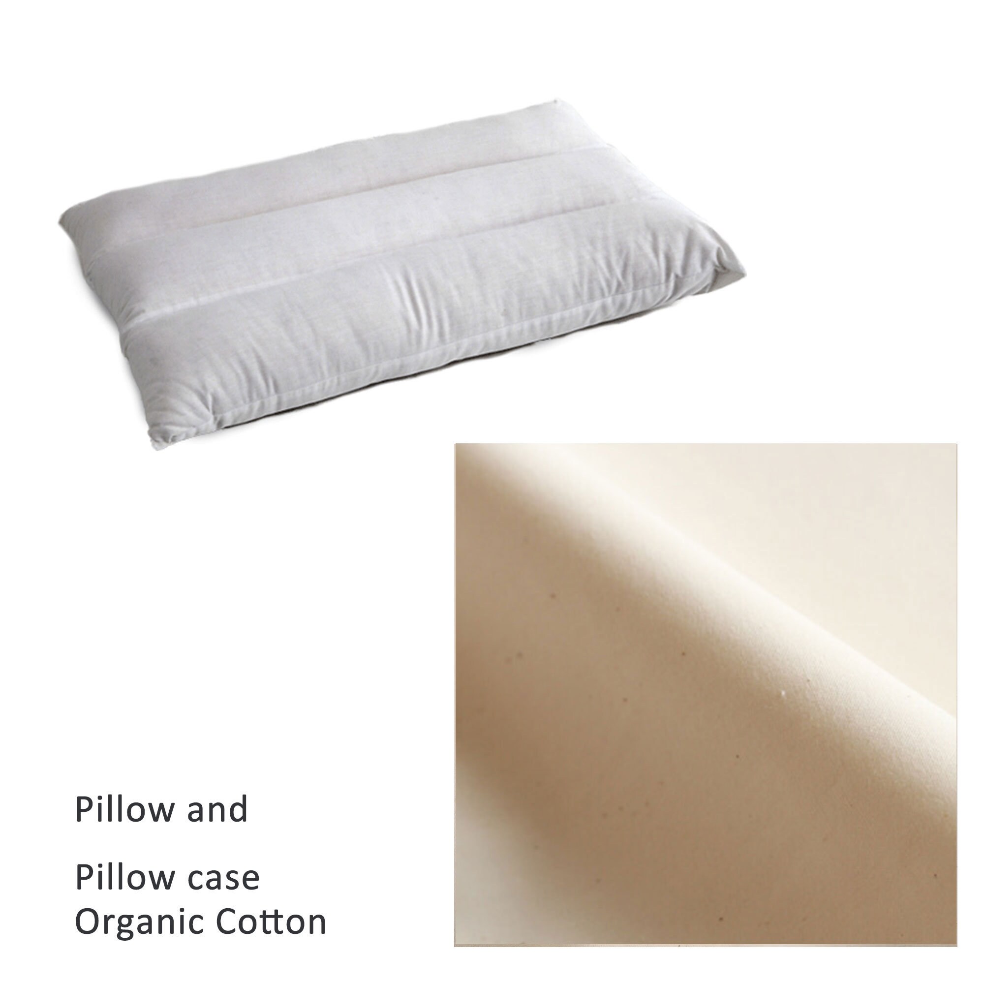 Pillow kapok filling and one or two Cotton Cover Lower Etsy