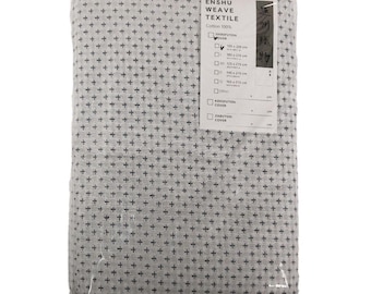 Enshu Weave Shikibuton Bezug: Garngefärbte japanische Baumwolle, Kreuzmuster