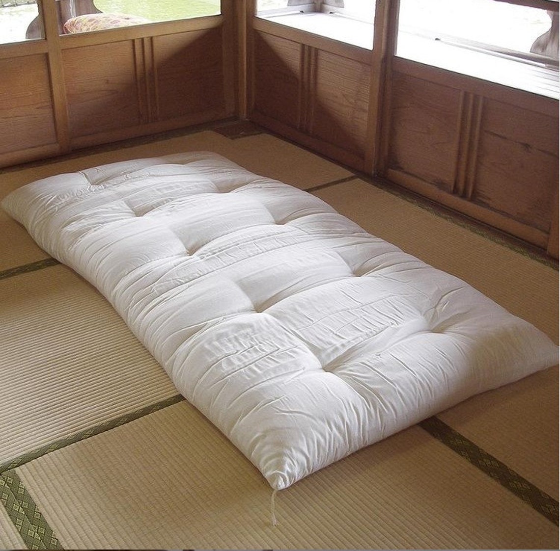 Matelas futon japonais remplissage en coton biologique tissu Etsy