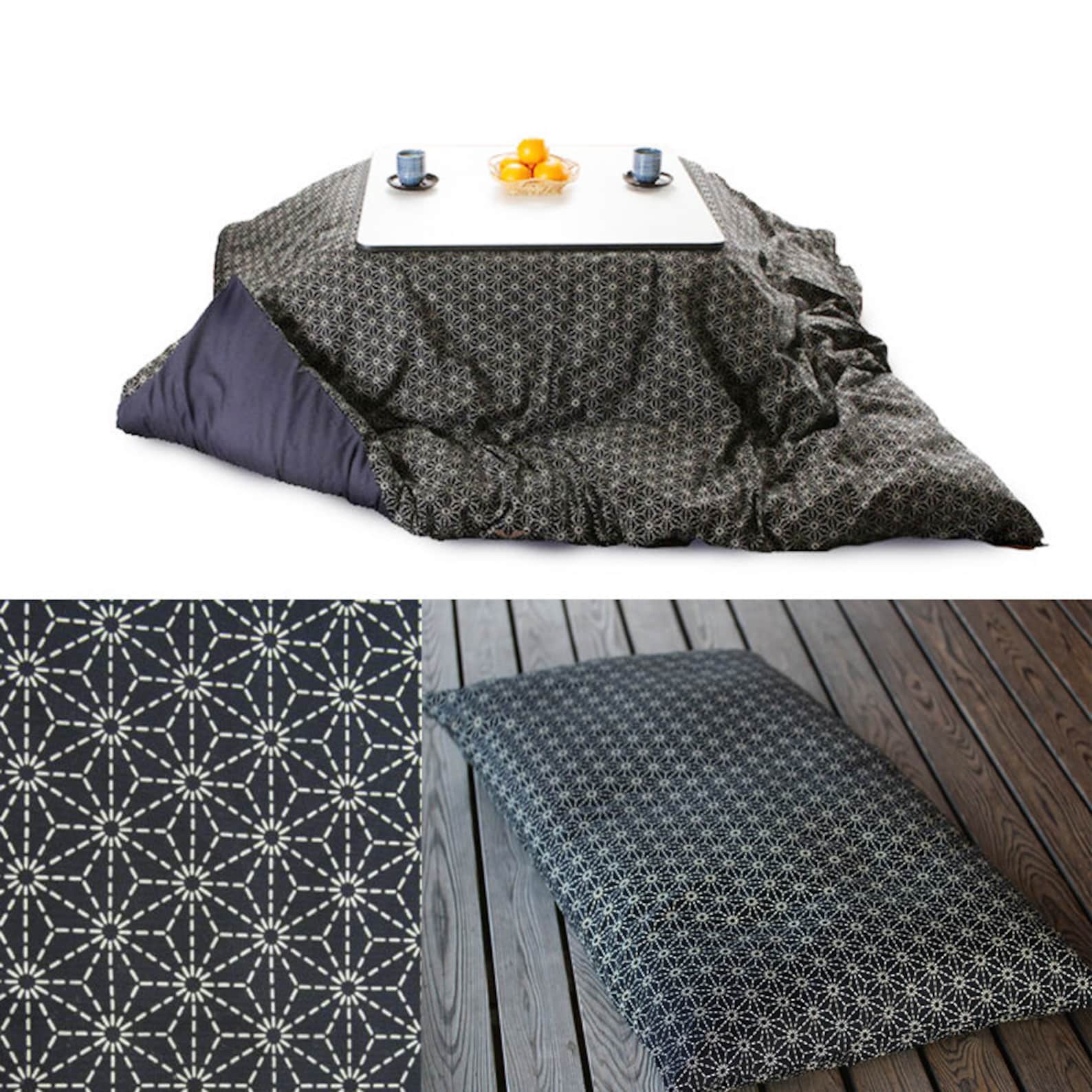 Japanese Kotatsu Futon and Zabuton for Square Kotatsu Table Etsy