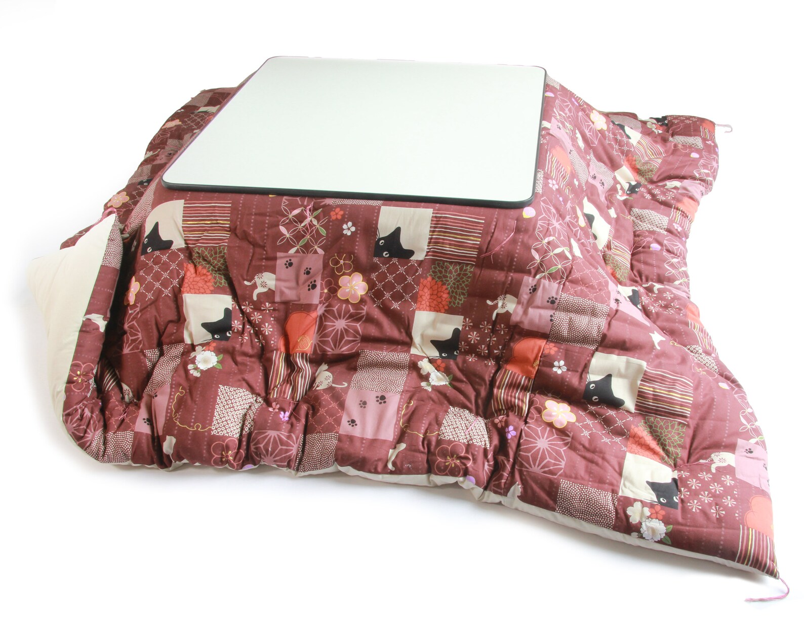 Kotatsu Futon Square or Rectangle Shape Kuro Neko black Etsy