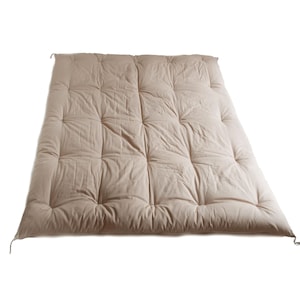 Japanese KakeFuton (Standard Weight Quilt), Organic Cotton Filling, Oda Wazarashi Japanese Gauze Airy Fabric, Hand Made by Futon Craftsman
