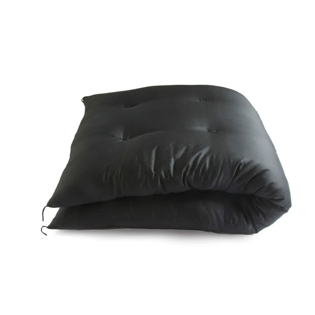 Japanese Futon, Shikibuton, Shiki Futon, Supima Cotton Black Fabric