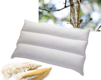 Kapok Pillow, Natural Plant Fiber Pillow, Lower Pillow (machi ari), Organic Cotton Fabric