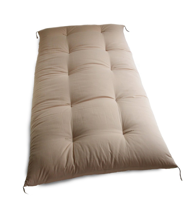 Colchón futón japonés relleno de algodón orgánico tela de Etsy