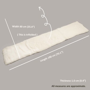 GOTS zertifiziertes Bio-Baumwollvlies, handgefertigte Füllung (300g) Bild 5