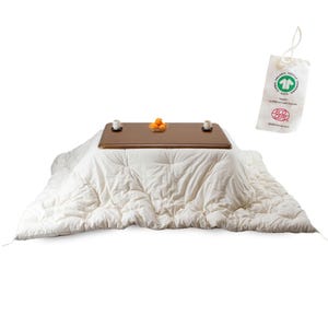 GOTS Certified Kotatsu Futon Quilt, Organic Cotton Filling, Kotatsu quilt inner, Square and Rectangle, Hand Made by Futon Craftsman
