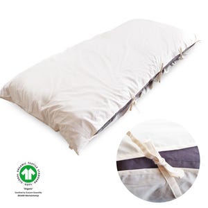 Housse pour matelas futon, coton biologique, housse de matelas futon japonais - type à attache, tissu de couverture uniquement