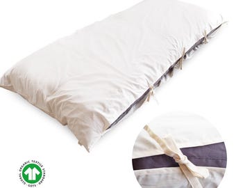Cover for Futon MATTRESS, Organic Cotton, Japanese Futon Mattress Cover - Tie Closure Type, Cover Fabric Only
