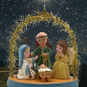 Hallmark A Precious Gift Christmas Ornament Nativity Scene Tree Ornament Christian Gifts Pre Loved Vintage Ornaments Holy Family Manger